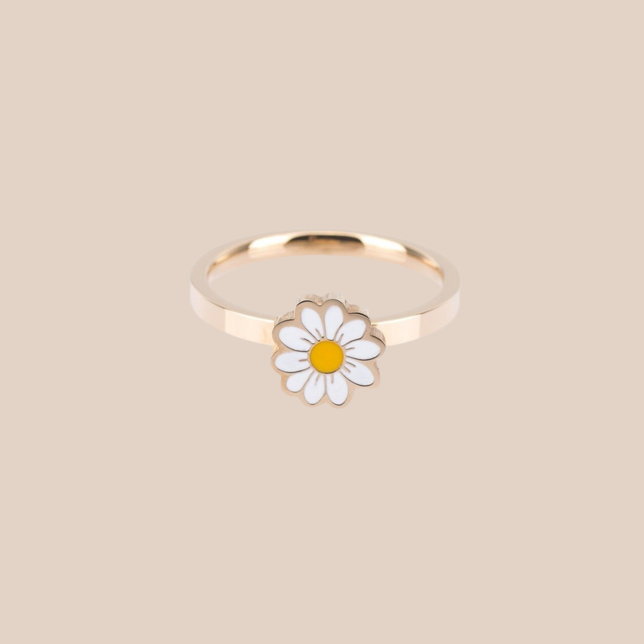 Daisy Butterfly Fidget Spinner Rings Stress Relieving Ring for Women Girls