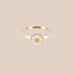 Daisy Butterfly Fidget Spinner Rings Stress Relieving Ring for Women Girls