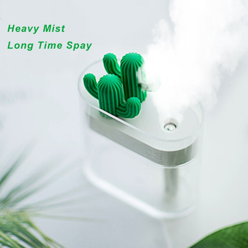 Cactus Air Humidifier Oil Diffuser Car Purifier Aroma Diffusor