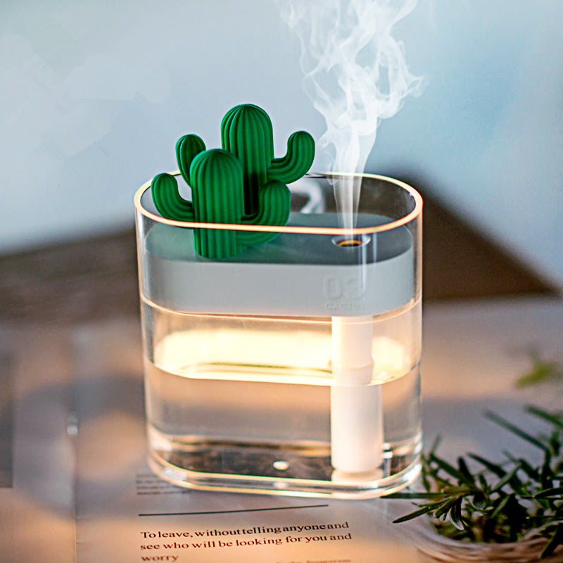 Cactus Air Humidifier Oil Diffuser Car Purifier Aroma Diffusor