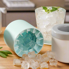 Silicone Cylinder Portable Ice Maker Bucket