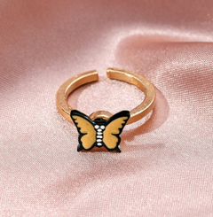 Daisy Butterfly Fidget Spinner Rings Stress Relieving Ring for Women Girls